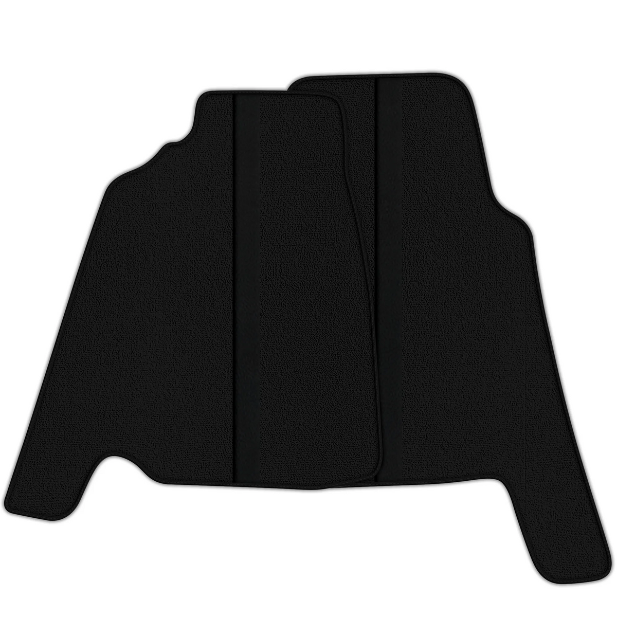Black Floor Mats with Leather Line for Ferrari 456 (1992-2003) - Various Colors