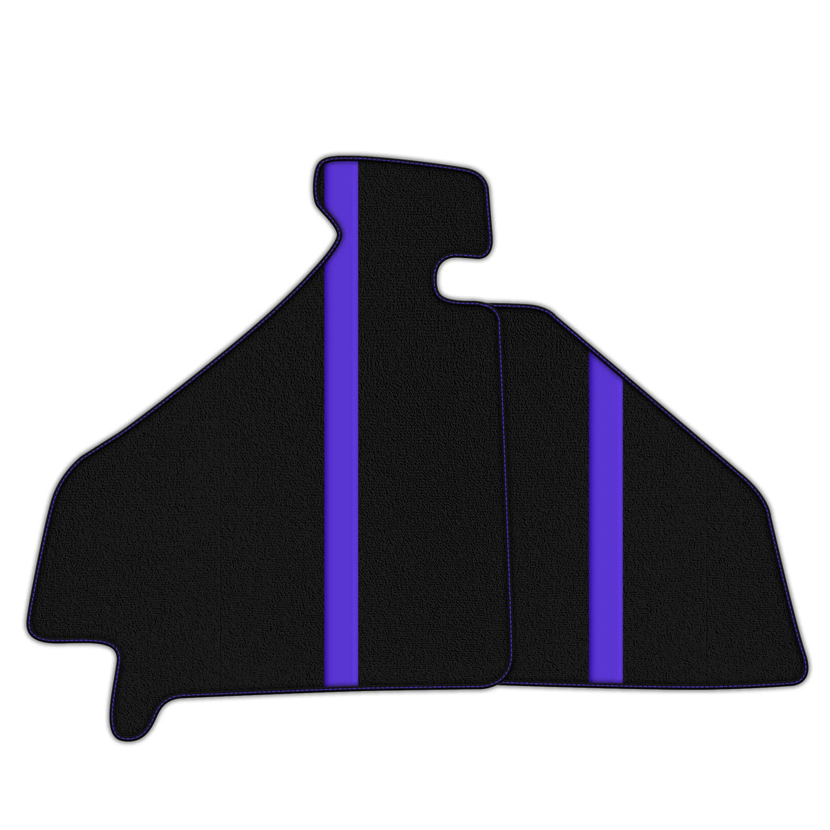 Black Floor Mats with Leather Line for Ferrari F355 (1994-1999) - Various Colors