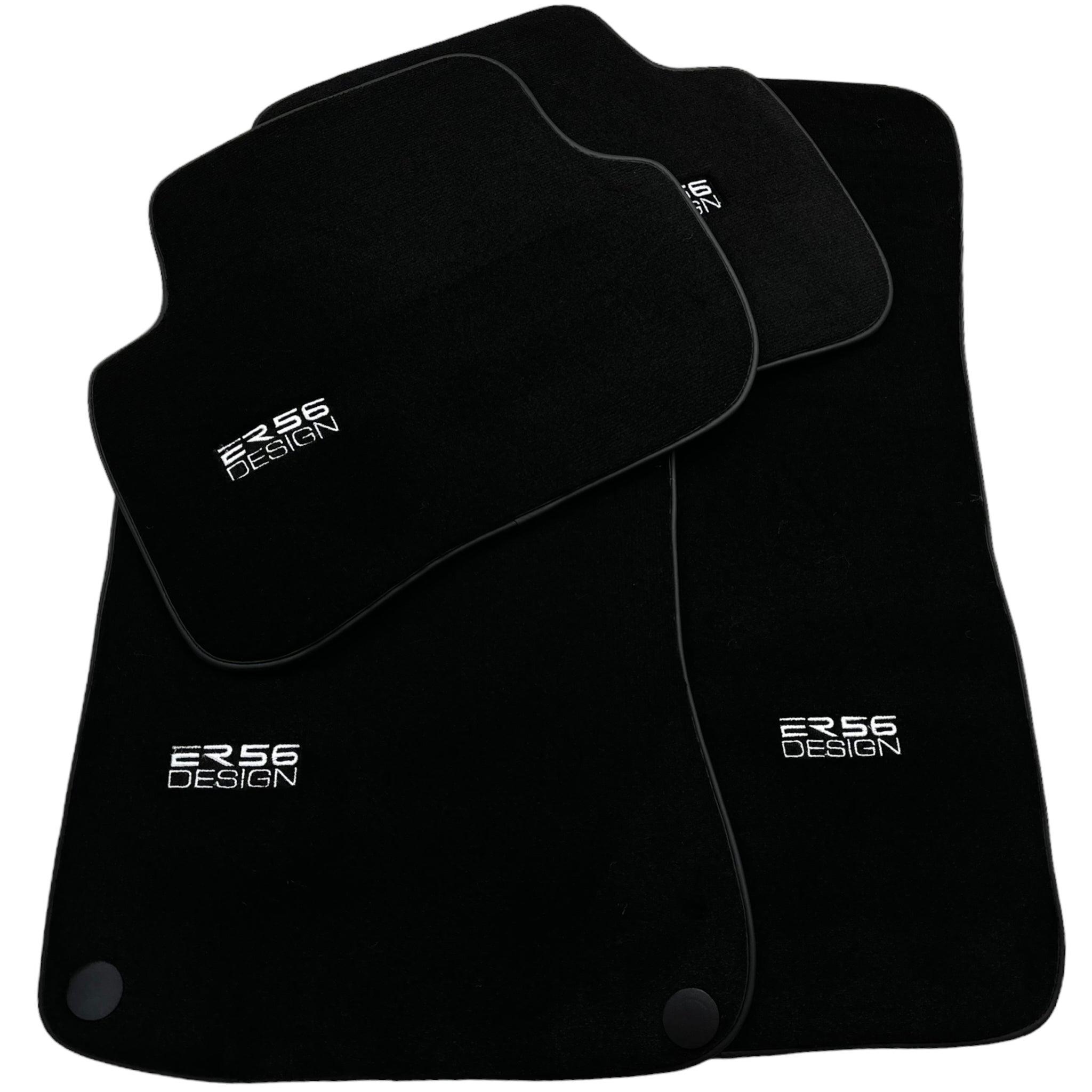 Black Luxury Floor Mats for Mercedes Benz C-Class W203 Sedan (2000-2007) | ER56 Design - AutoWin