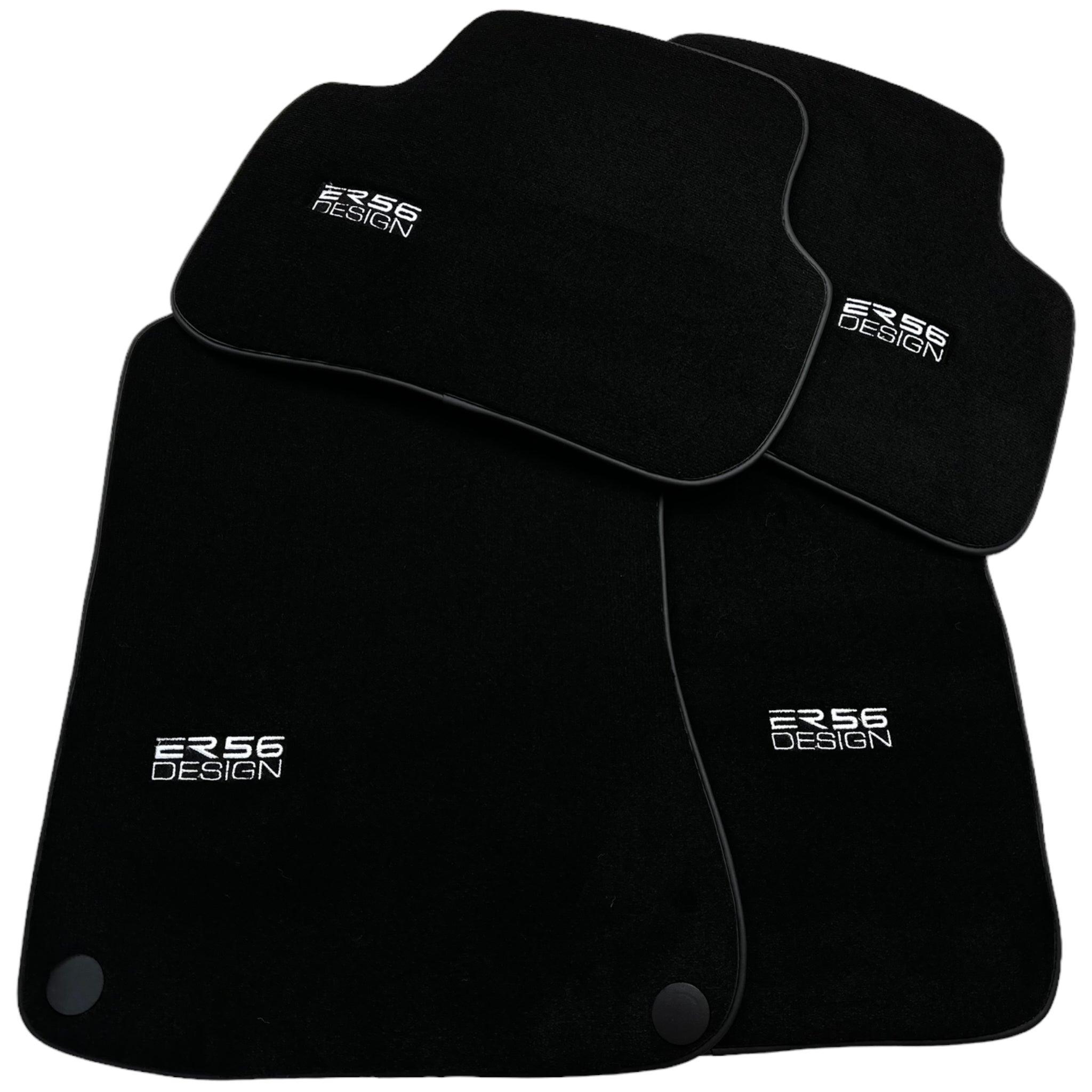 Black Luxury Floor Mats for Mercedes Benz C-Class W203 Sedan (2000-2007) | ER56 Design - AutoWin