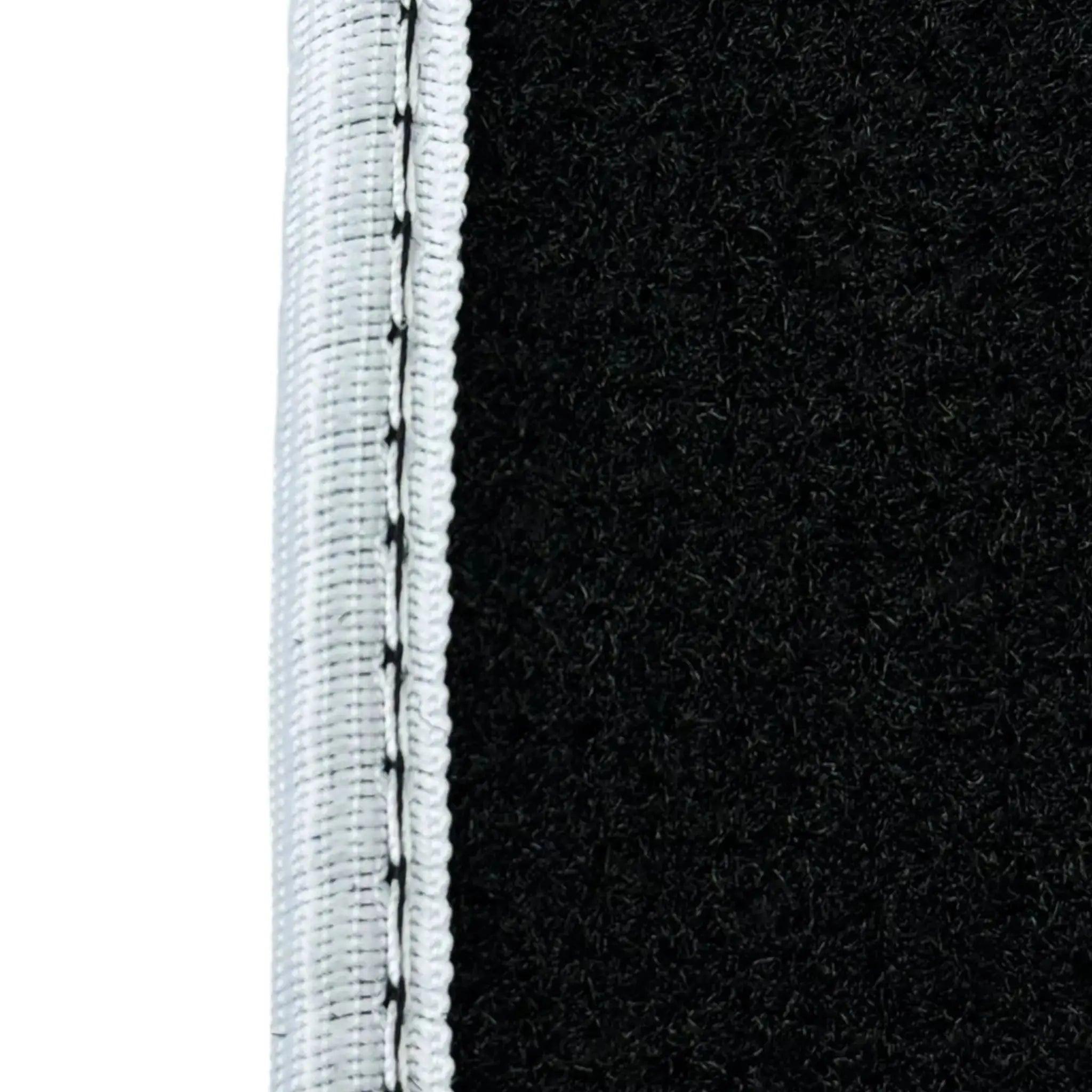 Black Mats For BMW M5 E28 | White Trim - AutoWin