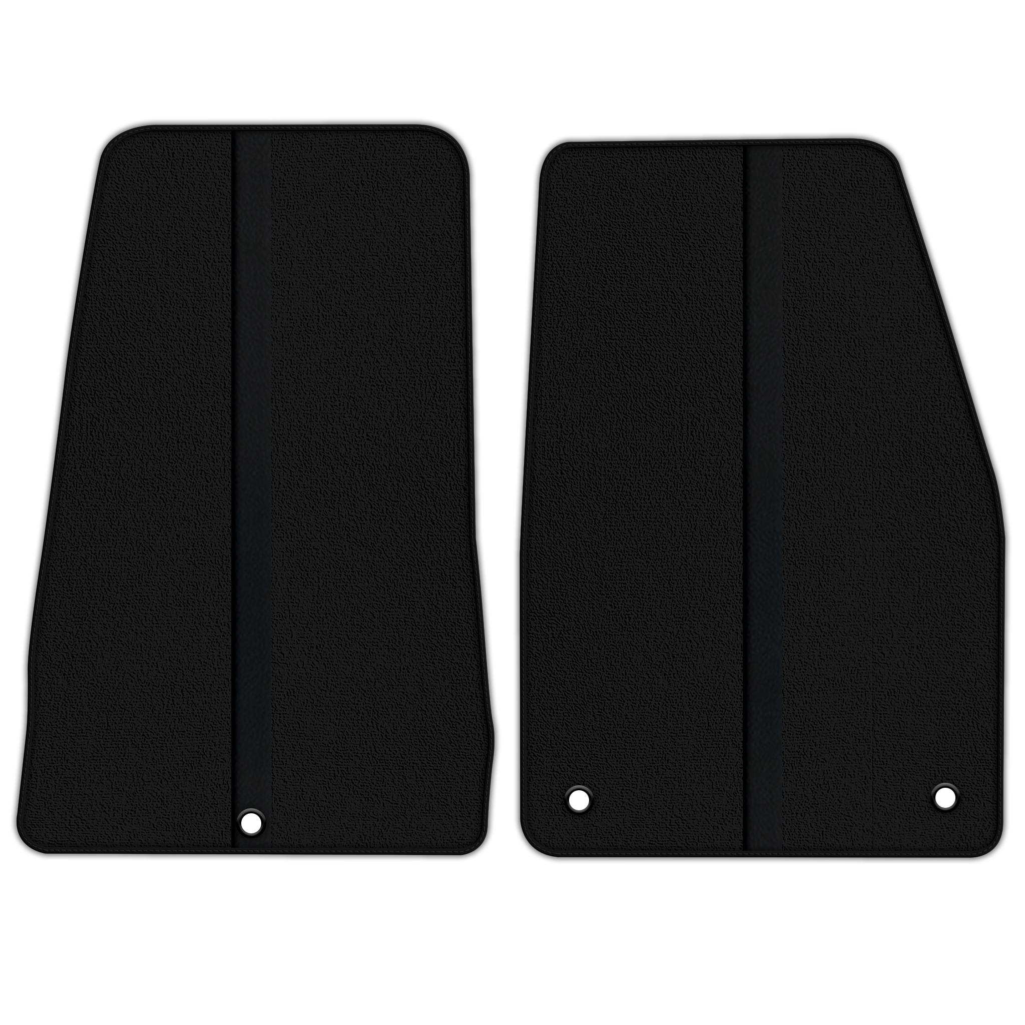Black Floor Mats with Leather Line for Dodge Viper (2003-2006) - Various Colors
