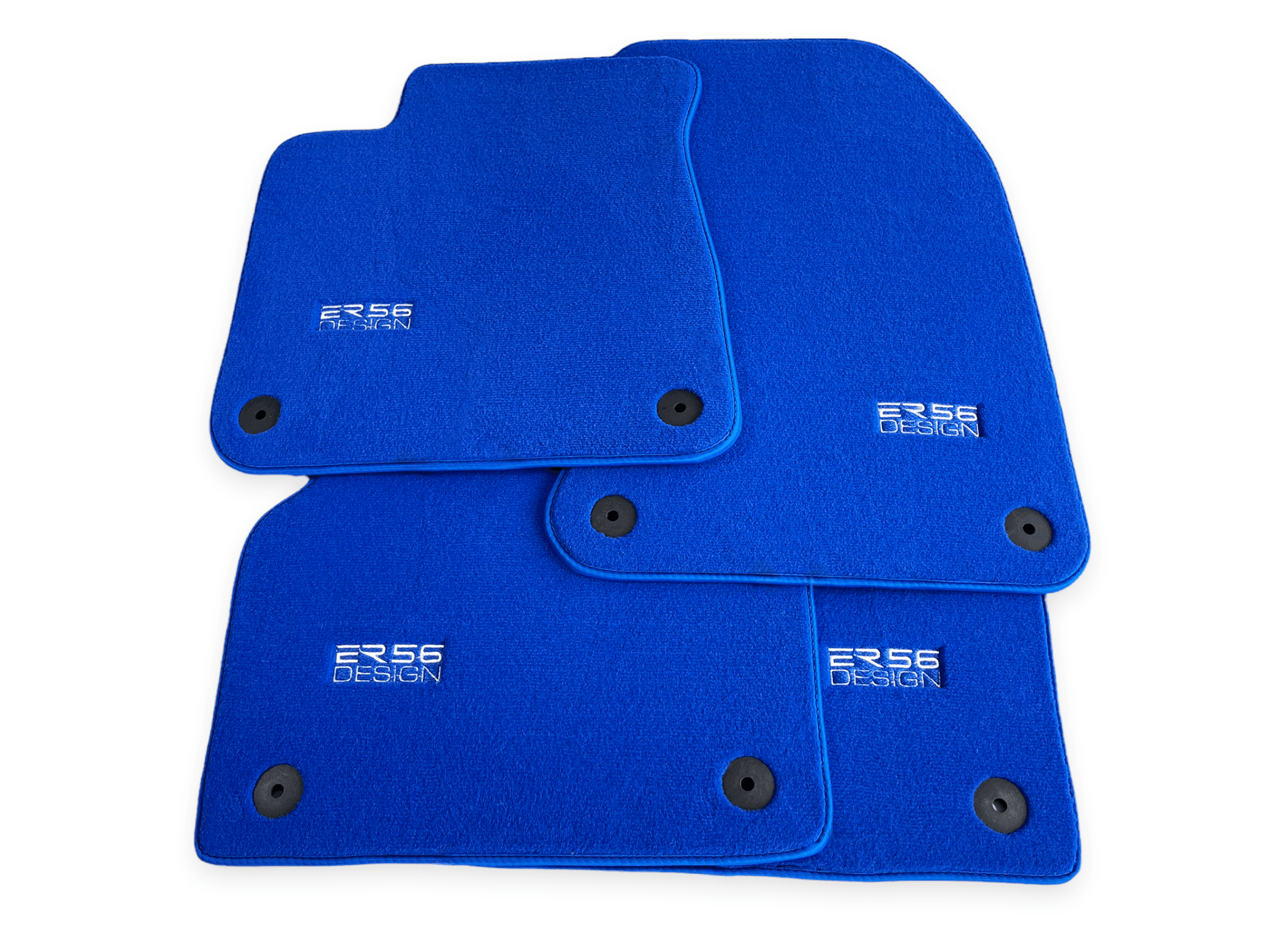 Blue Floor Mats for Audi A4 - B9 Allroad Quattro (2020-2024) | ER56 Design - AutoWin