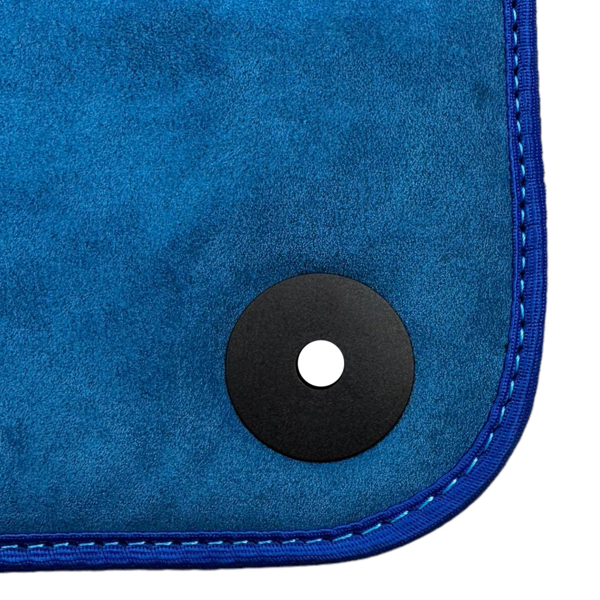 Blue Floor Mats For Bentley Flying Spur (2005-2013) with Alcantara Leather - AutoWin