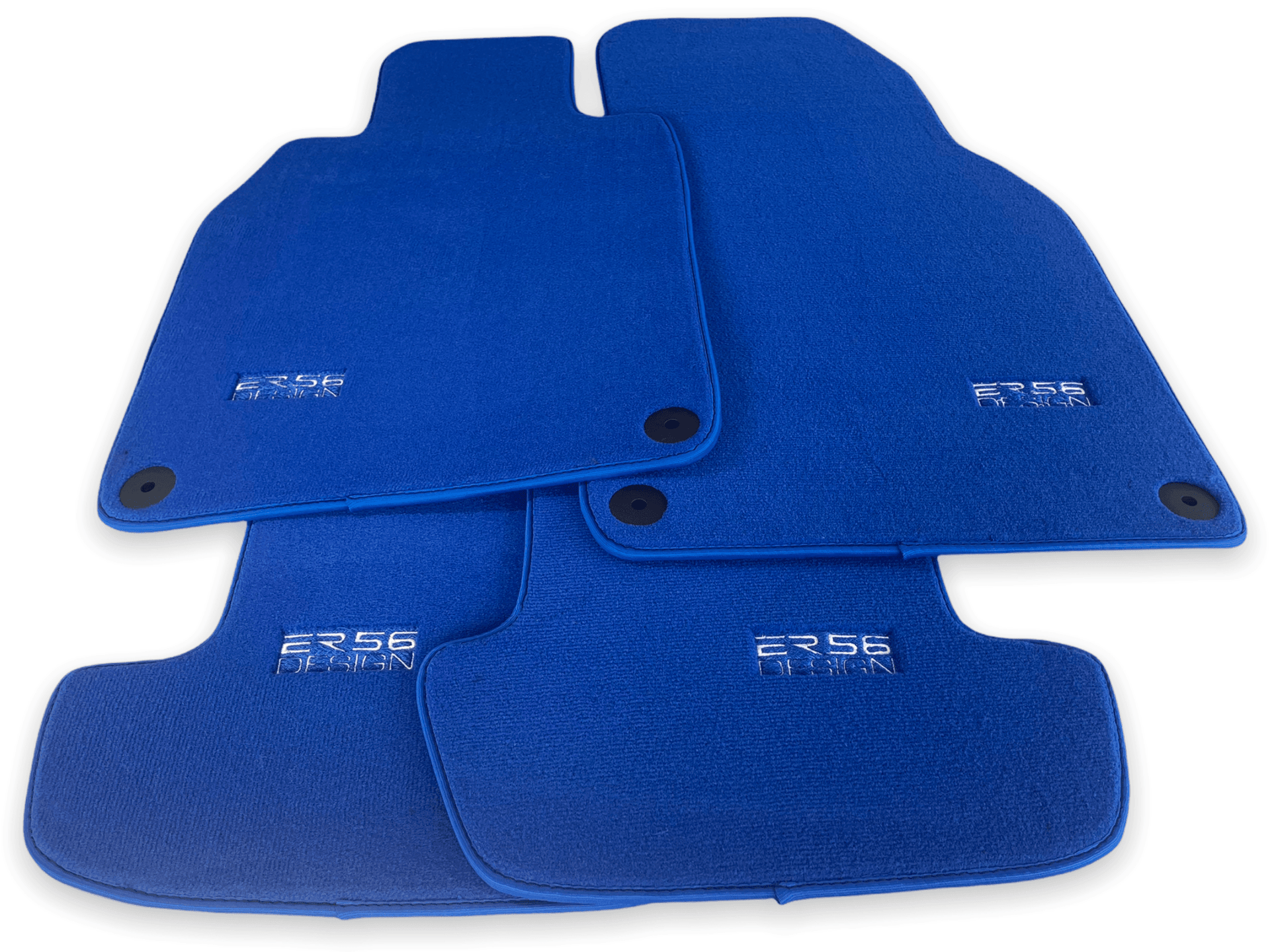 Blue Floor Mats for Porsche Taycan (2019-2023) | ER56 Design - AutoWin