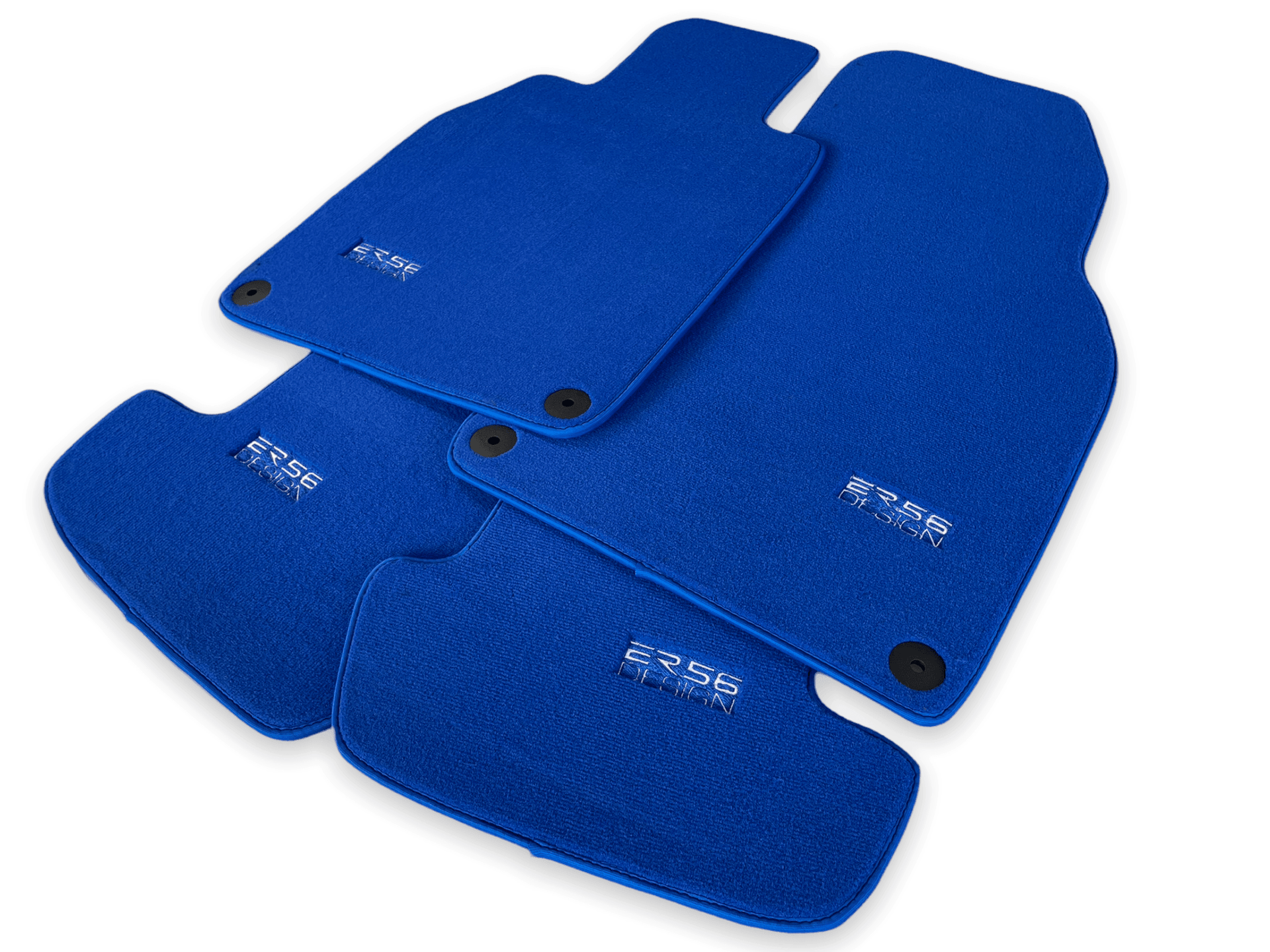 Blue Floor Mats for Porsche Taycan (2019-2023) | ER56 Design - AutoWin