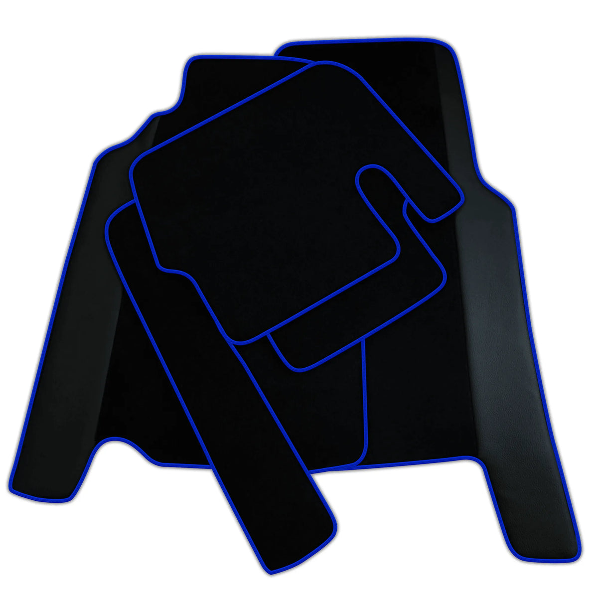 Custom Black Floor Mats For Ferrari 456 (1992-2003) With Leather