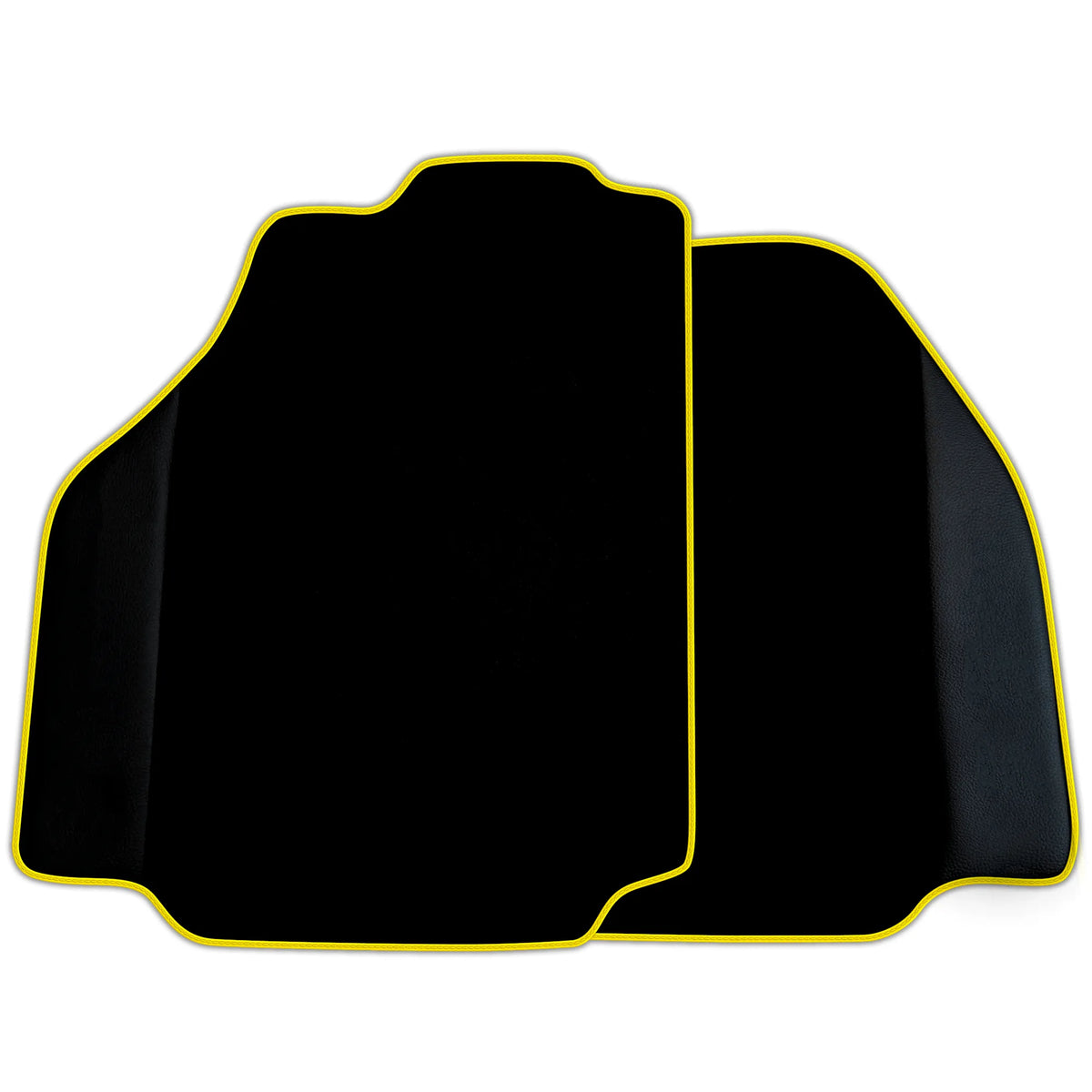 Custom Black Floor Mats for Ferrari 488 Pista Spider 2019-2021 with Leather | Various Trim Colors