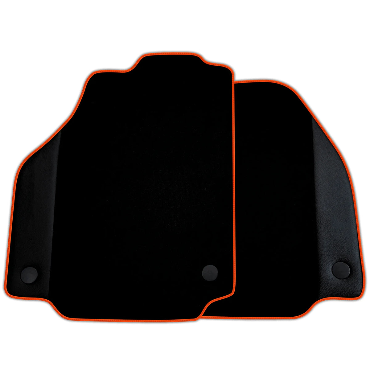Custom Black Floor Mats for Ferrari 488 Spider (2016-2022) with Leather | Various Trim Colors