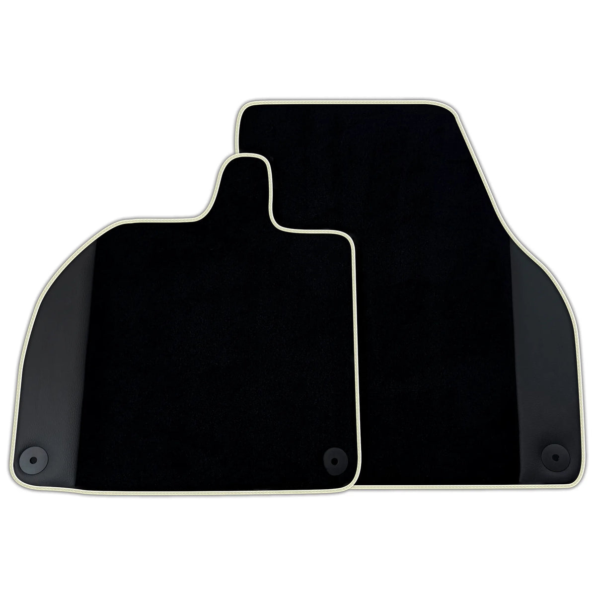 Customizable Black Floor Mats with Leather for Lamborghini Revuelto (2024-2027)