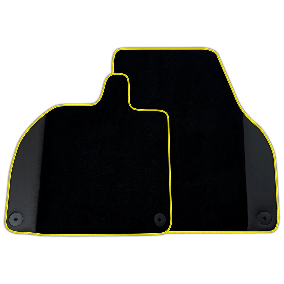 Customizable Black Floor Mats with Leather for Lamborghini Revuelto (2024-2027)