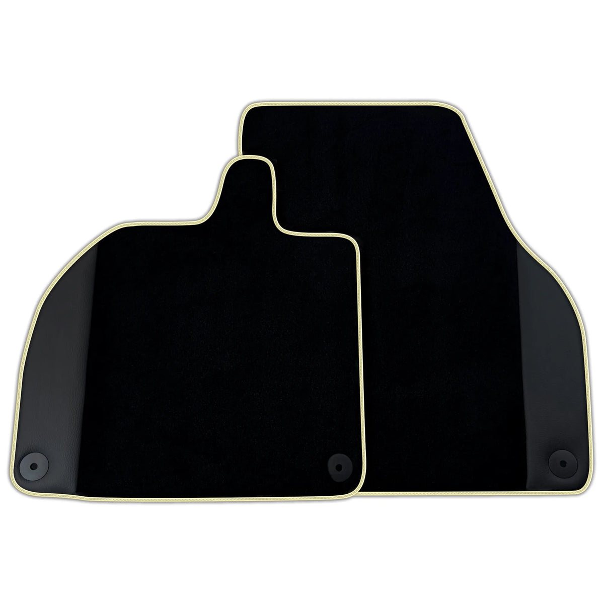 Customizable Black Floor Mats with Leather for Lamborghini Revuelto (2024-2027)