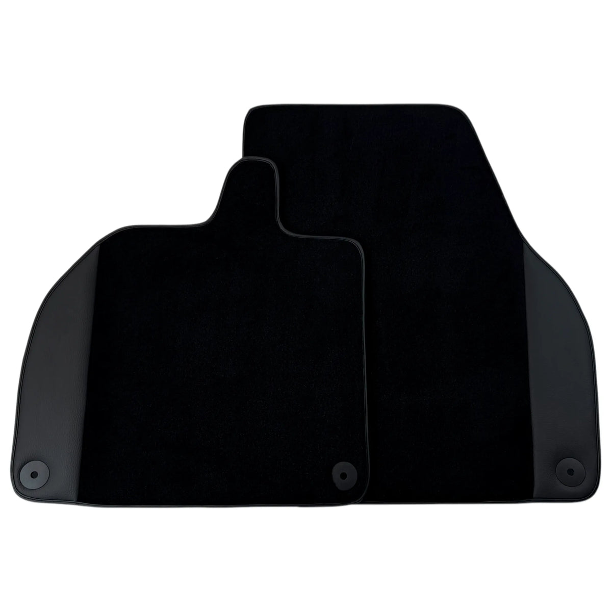 Customizable Black Floor Mats with Leather for Lamborghini Revuelto (2024-2027)