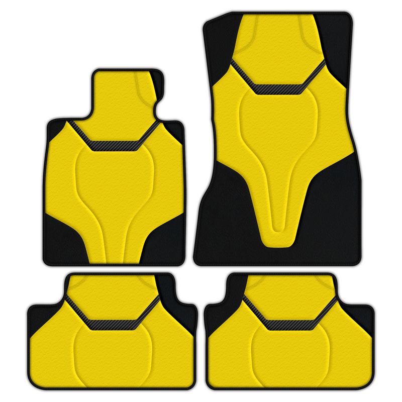 Customizable Leather Floor Mats with AW43 Pattern for BMW M8 F93 (2020-2025) Gran Coupe
