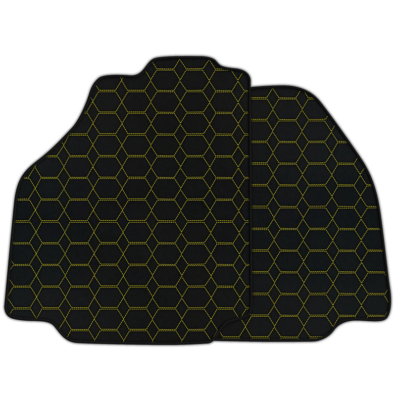 Customizable Leather Floor Mats with Hexagon Hex Pattern for Ferrari 458 Spider (2012-2015)