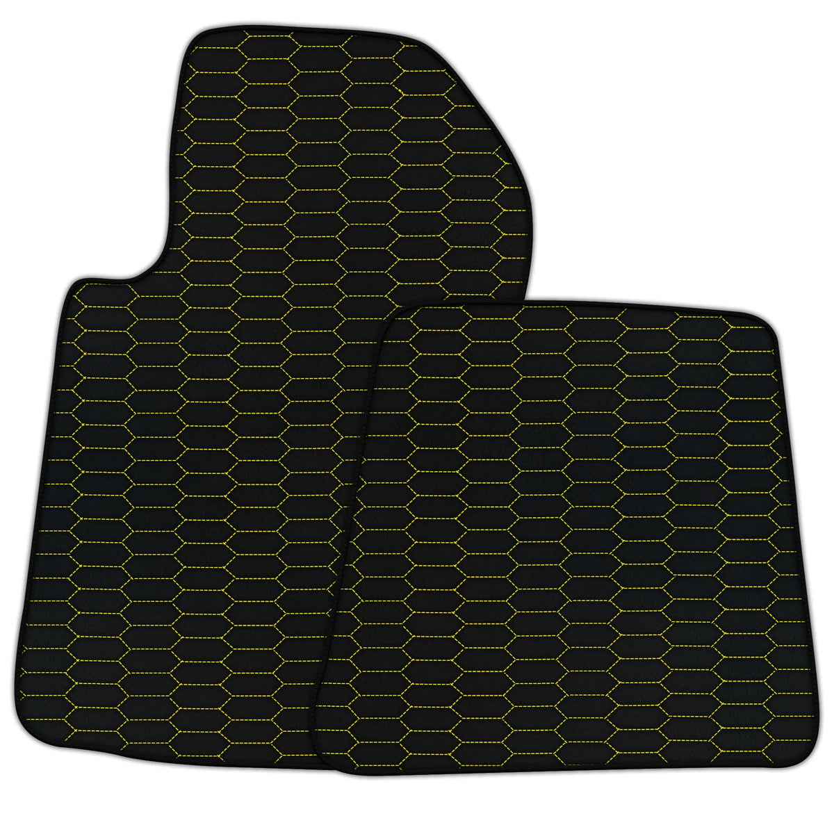 Customizable Leather Floor Mats with Raptor Hex Pattern for Ferrari 612 Scaglietti (2005-2011)