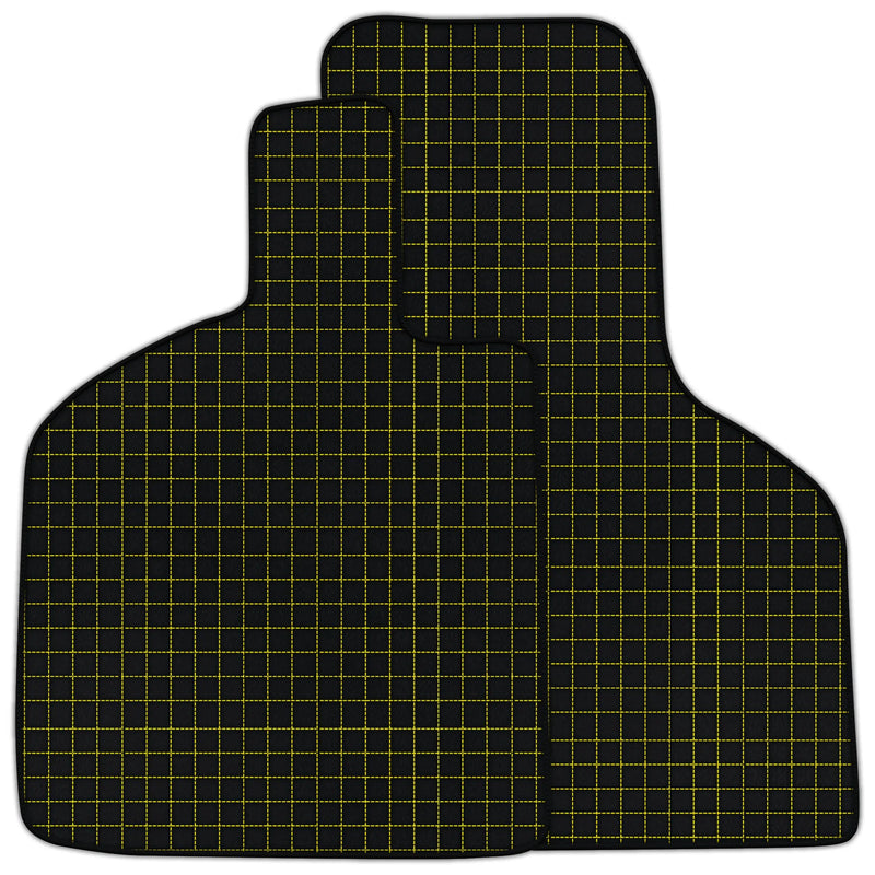 Customizable Leather Floor Mats with Square Pattern for Lamborghini Huracan STO (2021-2024)