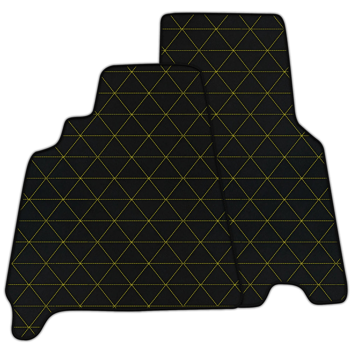 Customizable Leather Floor Mats with Triangle's Pattern for Ferrari 550 Maranello (1996-2002)