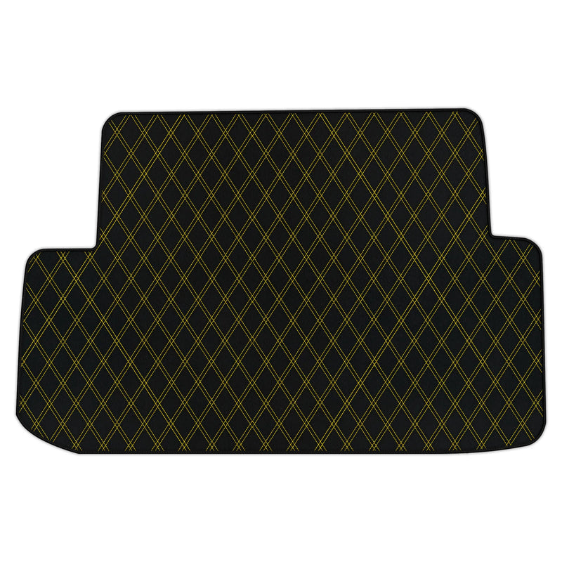 Customizable Leather Trunk Floor Mats with Double Diamond Stich Pattern for Ferrari California T (2015-2018)