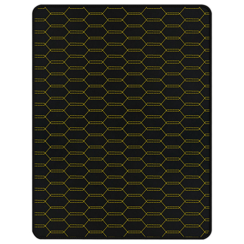 Customizable Leather Trunk Floor Mats with Interlaced Hex Pattern for Ferrari 488 GTB (2016-2022)