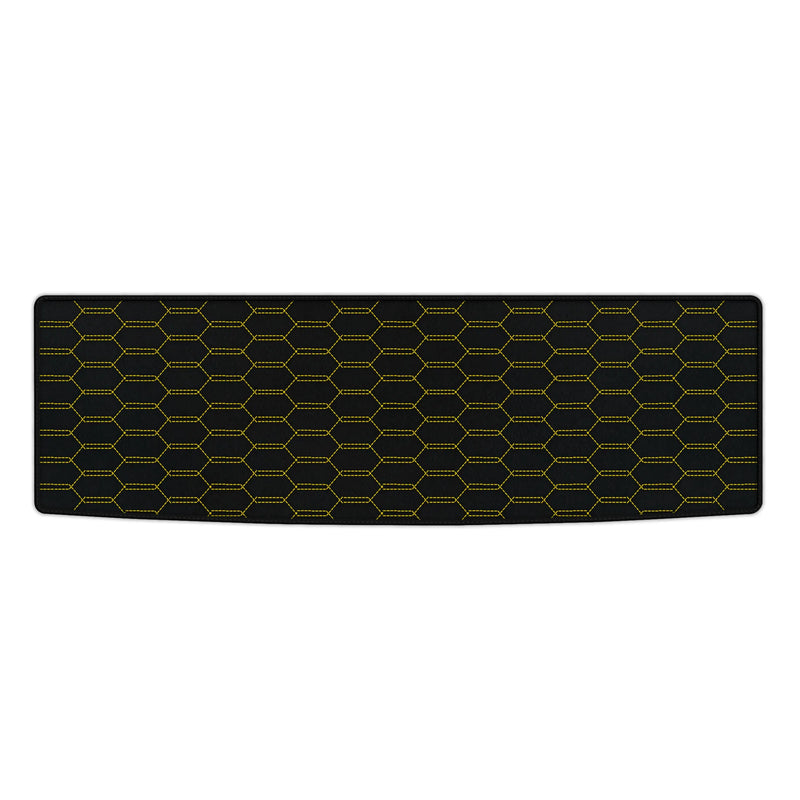 Customizable Leather Trunk Floor Mats with Interlaced Hex Pattern for Ferrari GTC4 Lusso (2016-2023)