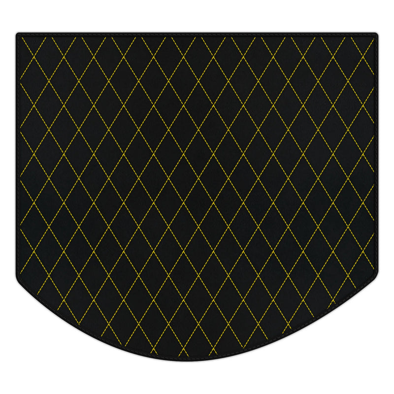 Customizable Leather Trunk Floor Mats with Single Diamond Pattern for Ferrari Testarossa (1984–1996)