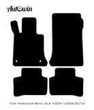 Dark Blue Floor Mats For Mercedes Benz GLK-Class X204 (2008-2012) | Limited Edition - AutoWin