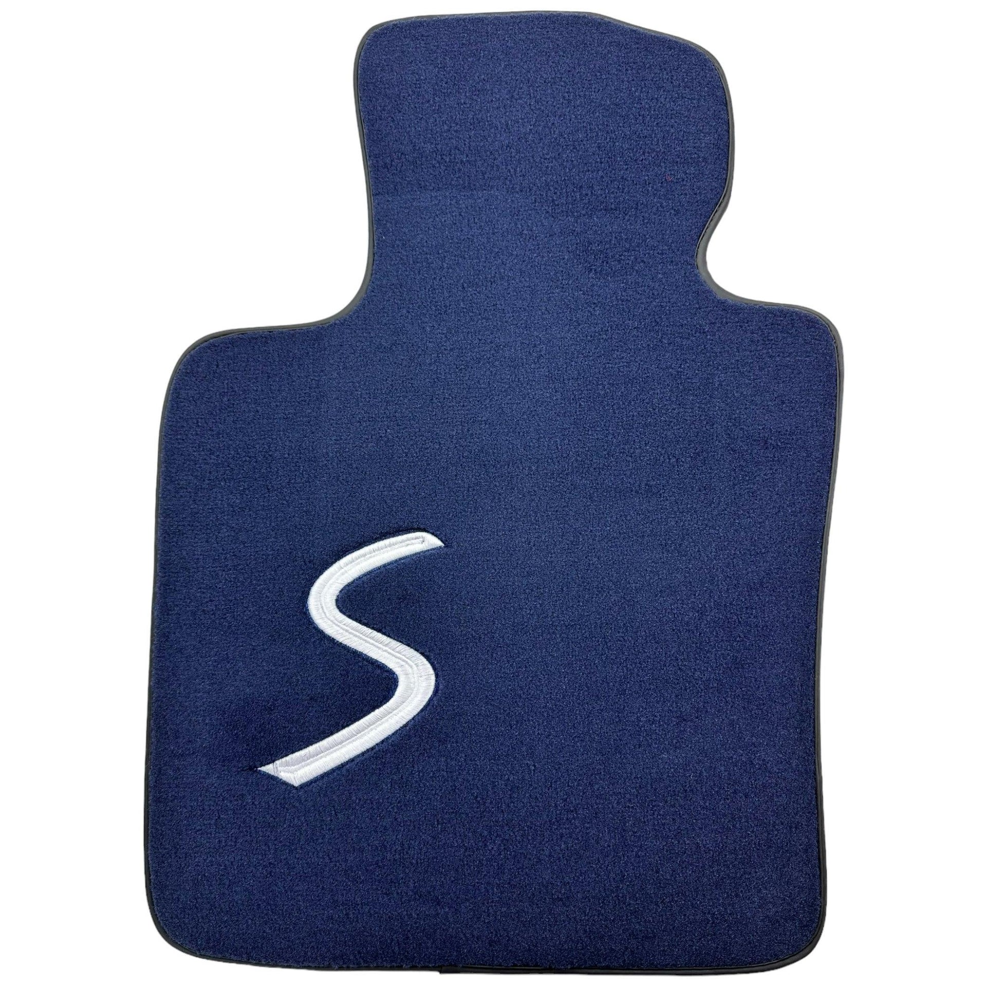 Dark Blue Floor Mats for Mini Cooper / One R53 (2001-2007) Cooper S - AutoWin