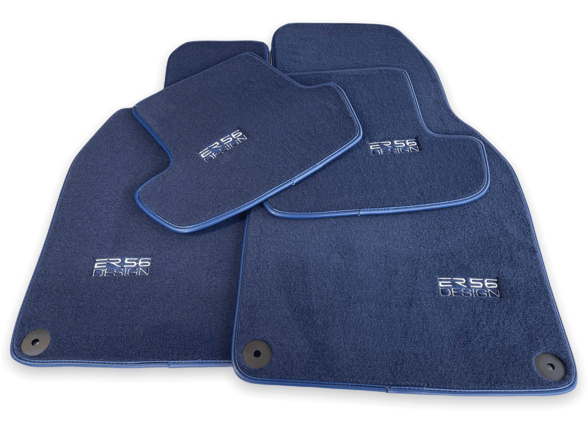 Dark Blue Floor Mats for Porsche 911 - 992 (2019-2024) | ER56 Design - AutoWin