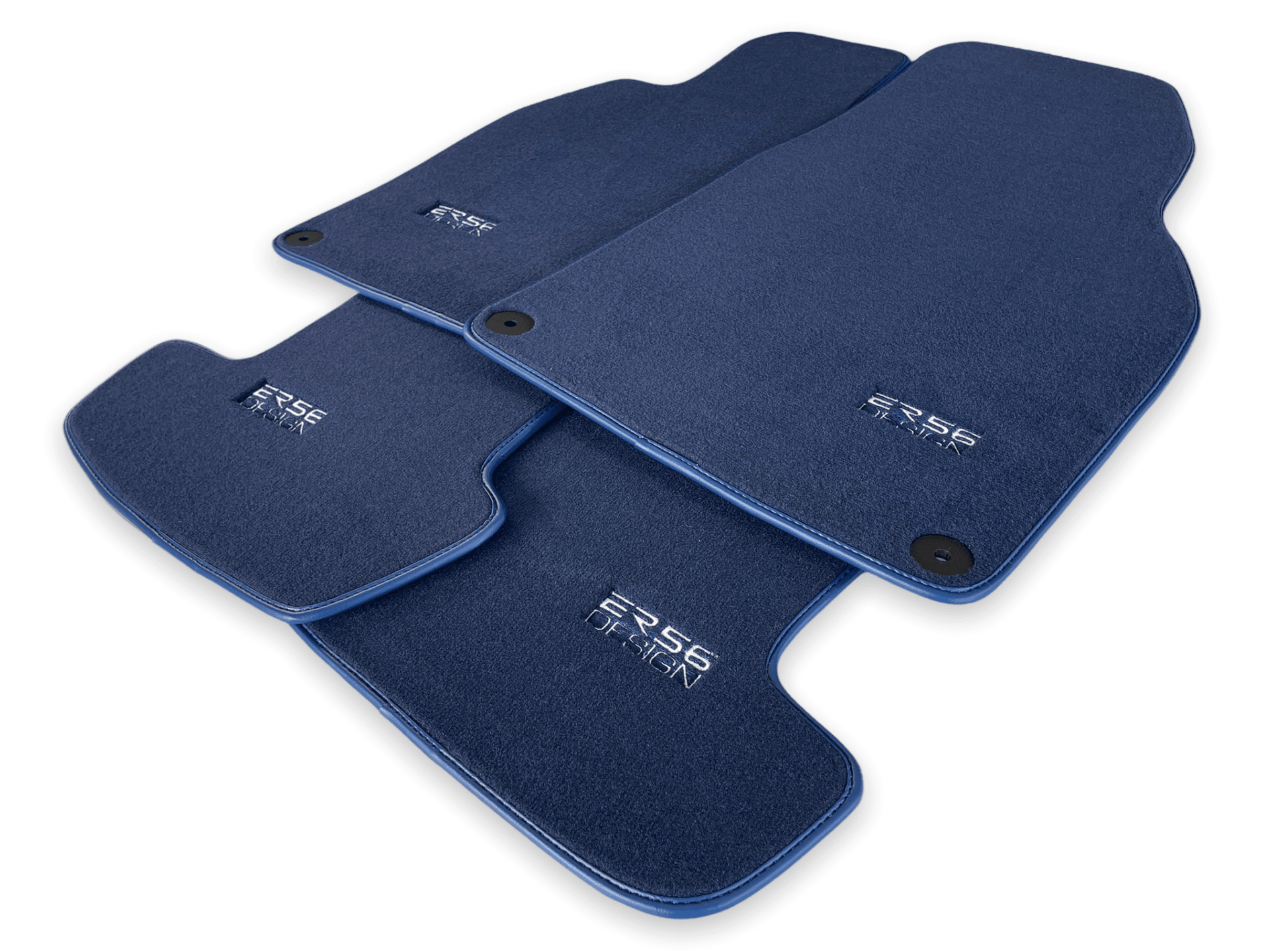 Dark Blue Floor Mats for Porsche Macan (2014-2023) | ER56 Design - AutoWin