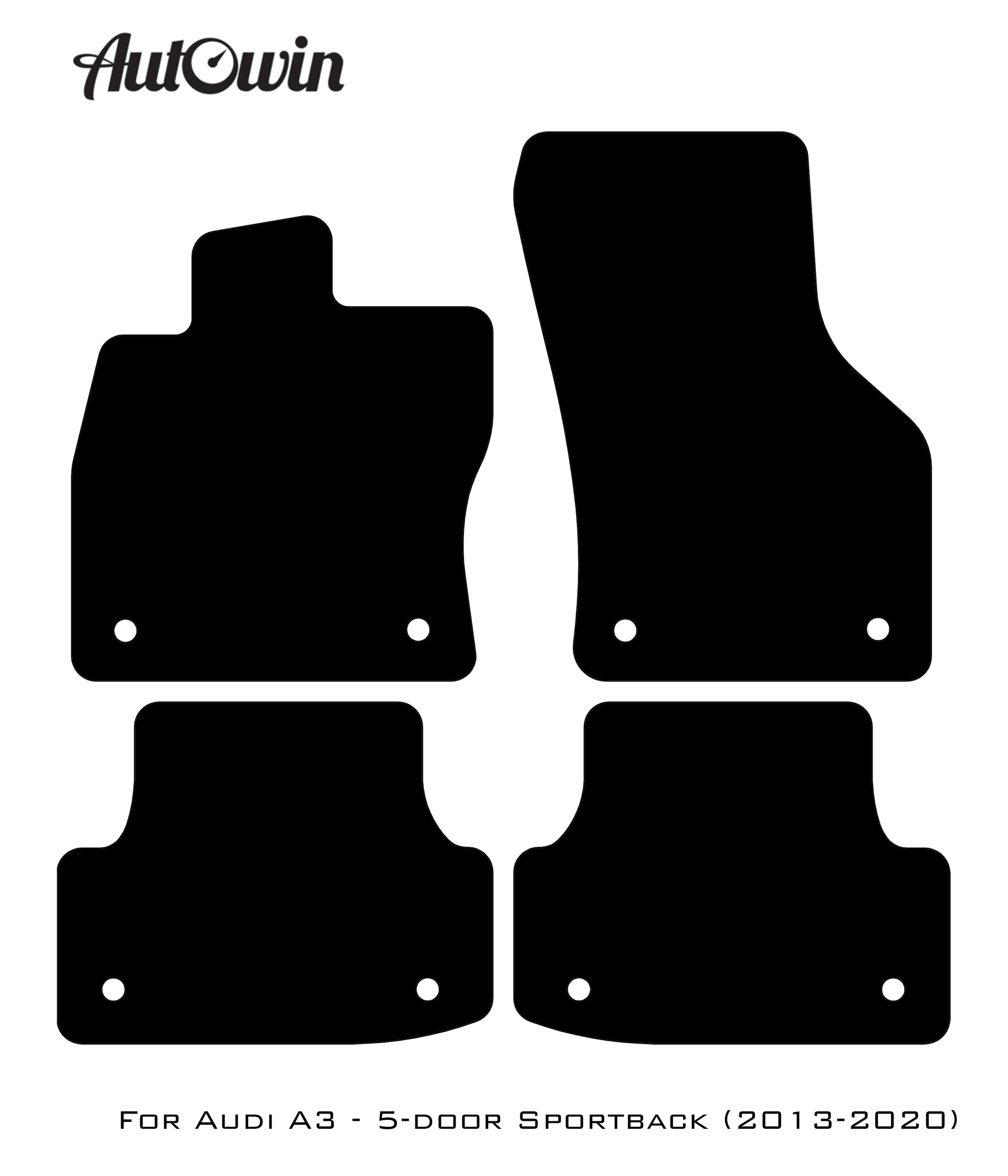 Floor Mats for Audi A3 - 5-door Sportback (2013-2020) - AutoWin
