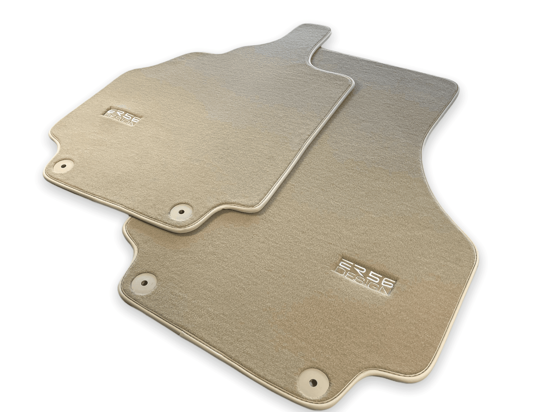 Floor Mats for Audi R8 (2007-2015) Beige Carpet ER56 Design - AutoWin