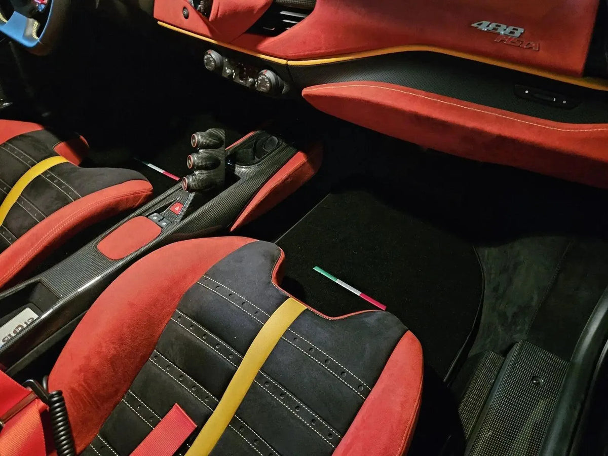 Floor Mats For Ferrari 488 2015-2022 AutoWin Brand IT Edition
