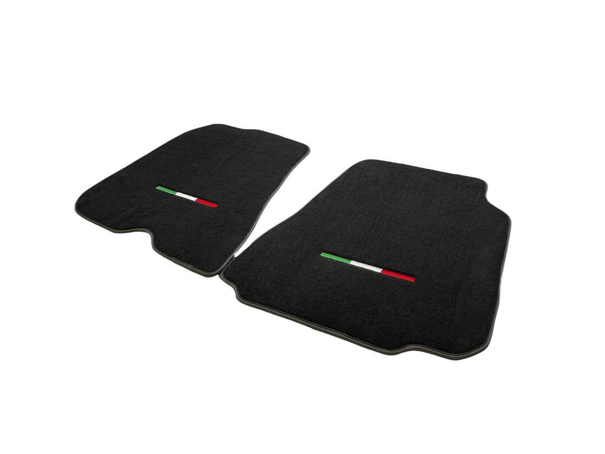 Floor Mats For Ferrari 812 Superfast Black Tailored Carpets With Italian Emblem