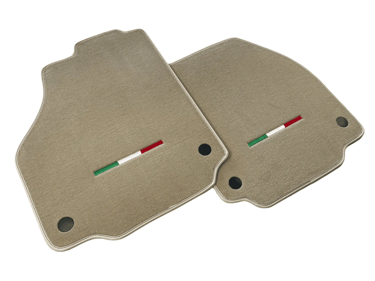 Floor Mats For Ferrari F8 Spider 2019-2023 Beige Italian Edition