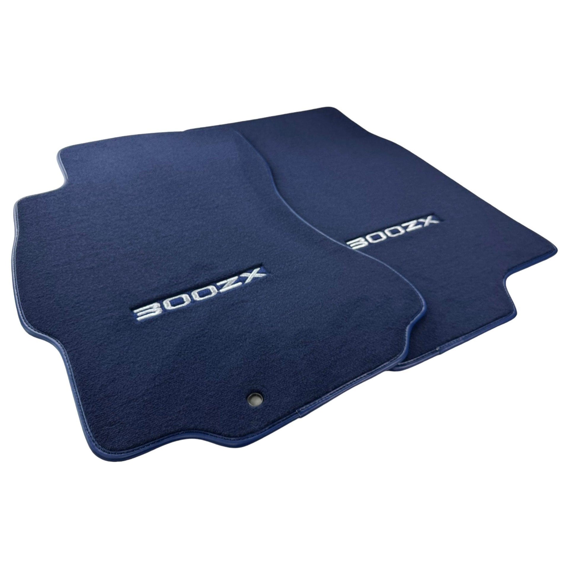 Floor Mats For Nissan 300ZX - Z32 (1990-2000) Tailored Dark Blue Carpets - AutoWin