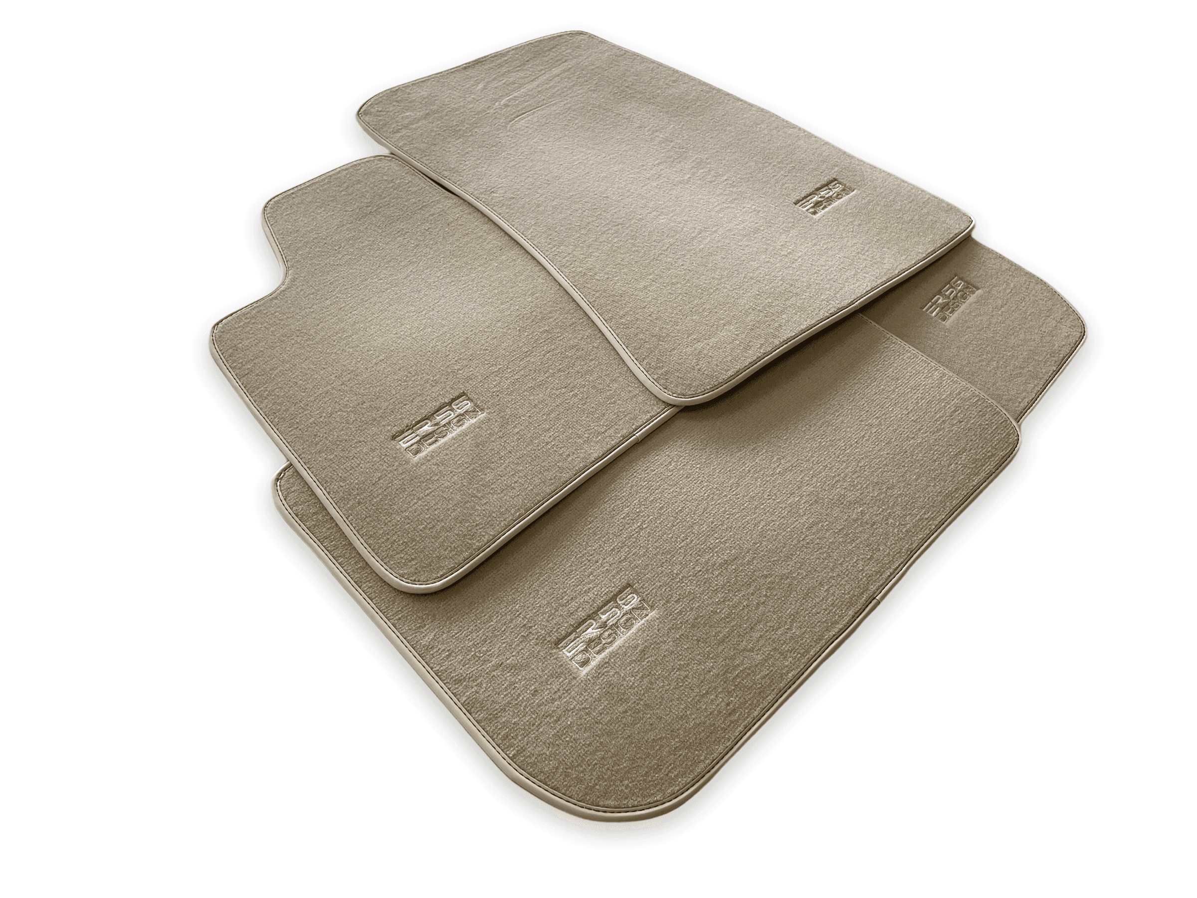 Floor Mats For Rolls Royce Phantom 2003–2016 Beige Er56 Design - AutoWin
