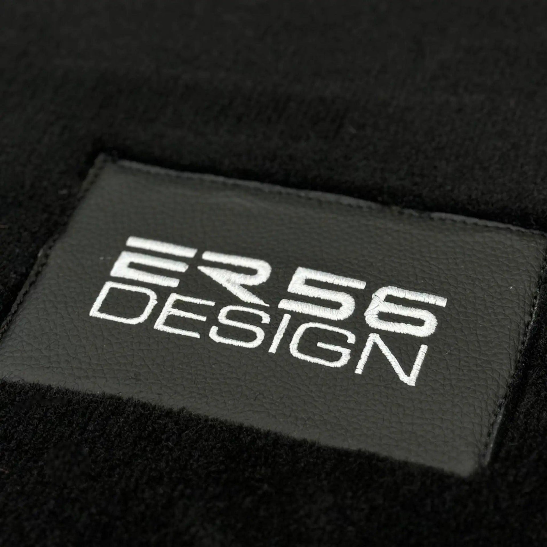 Floor Mats for Tesla Model X - 7 Seats (2016-2024) Black Tailored Carpets ER56 Design - AutoWin