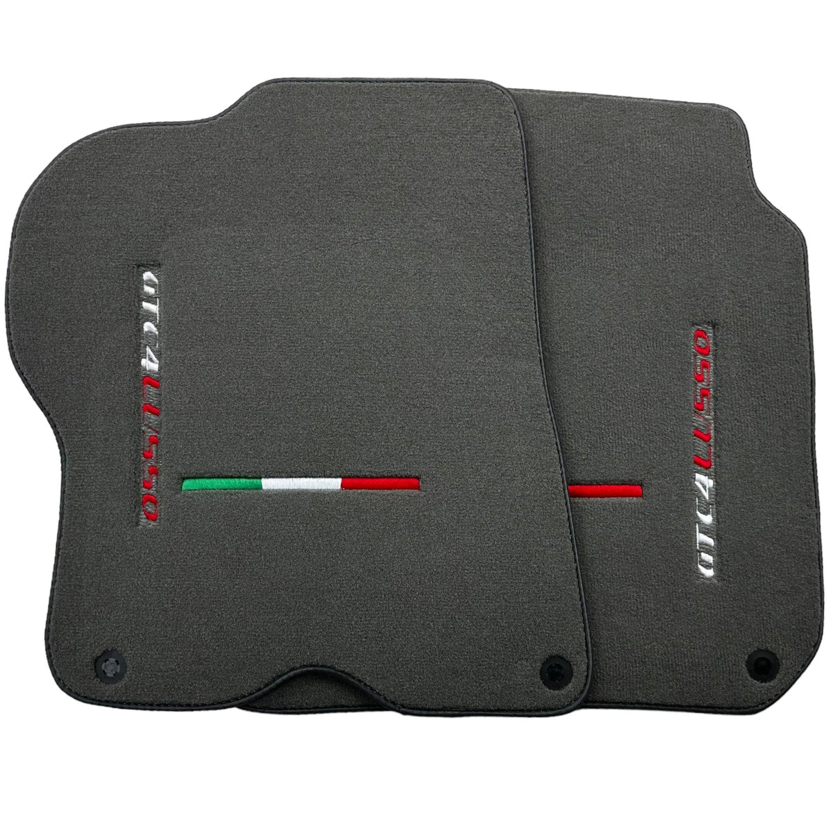 Gray Floor Mats For Ferrari GTC4 Lusso (2016-2023) Italian Edition - AutoWin