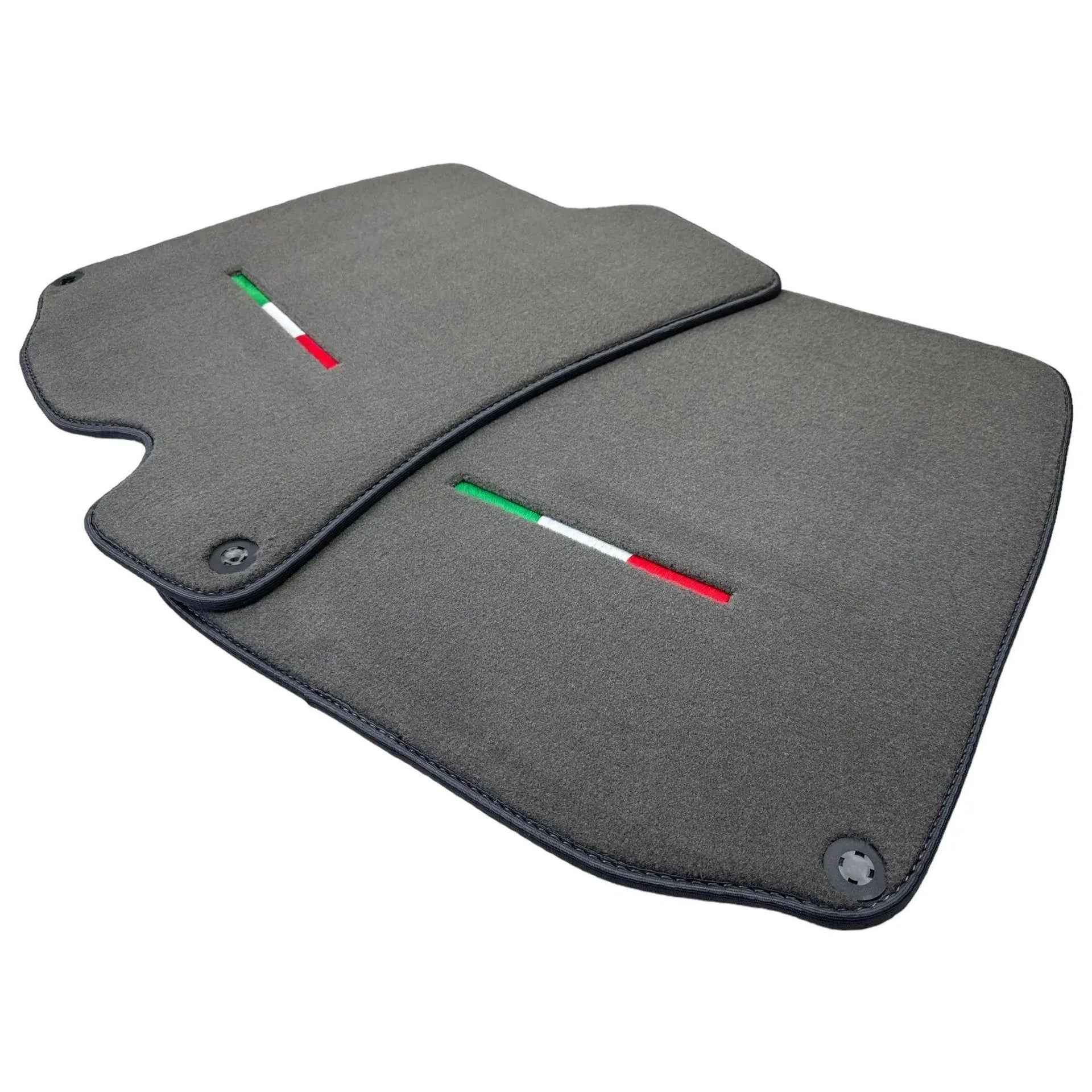 Gray Floor Mats For Ferrari Roma (2021-2024) Italian Edition - AutoWin