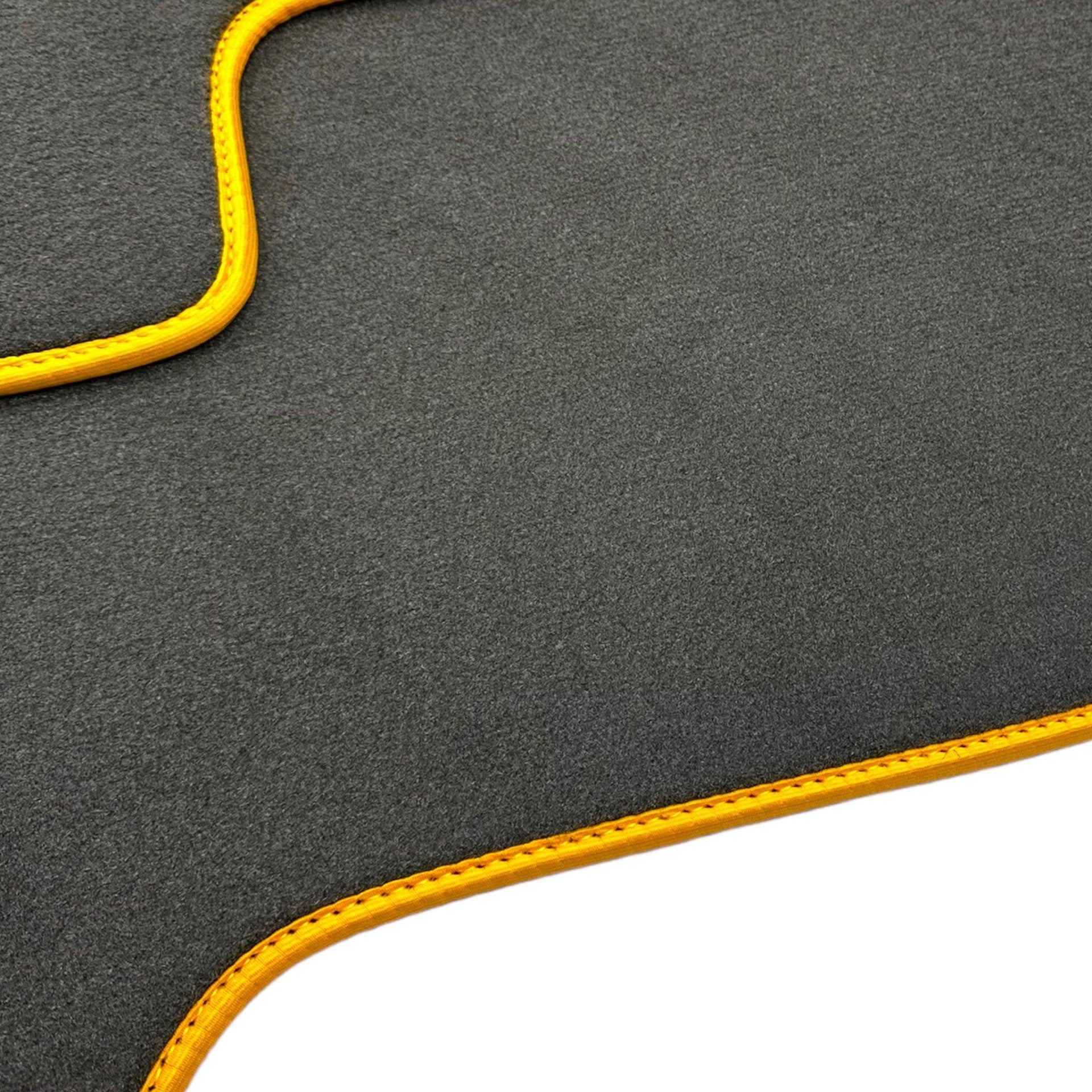 Gray Floor Mats for Lamborghini Huracan EVO (2014-2023) with Yellow Trim - AutoWin
