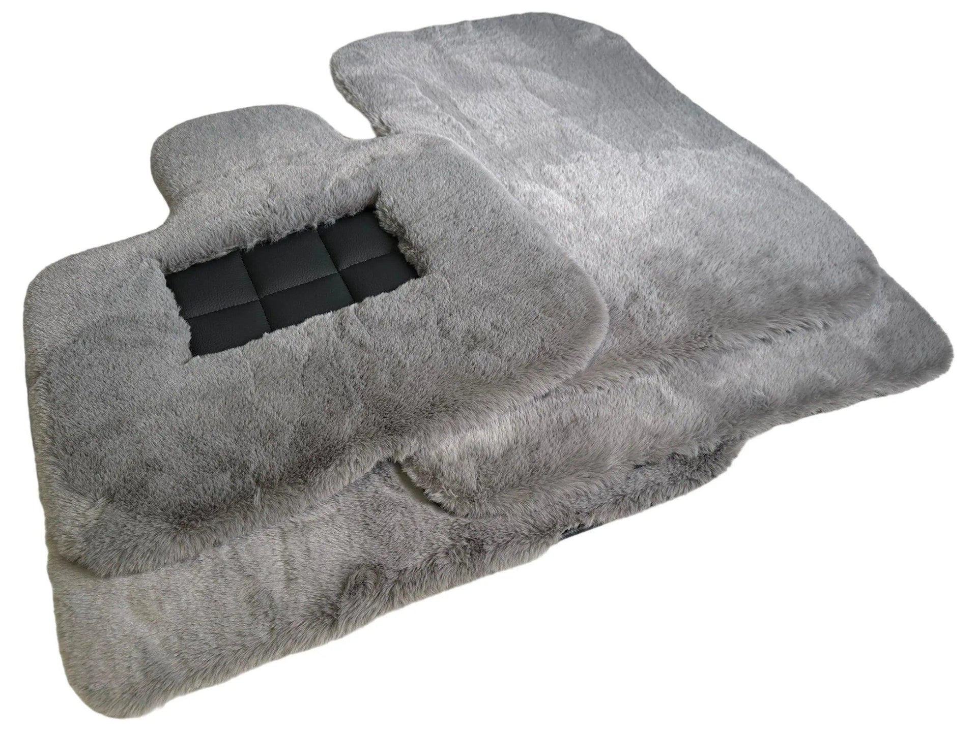 Gray Sheepskin Floor Mats For Bentley Flying Spur (2005-2013) Er56 Design Brand - AutoWin