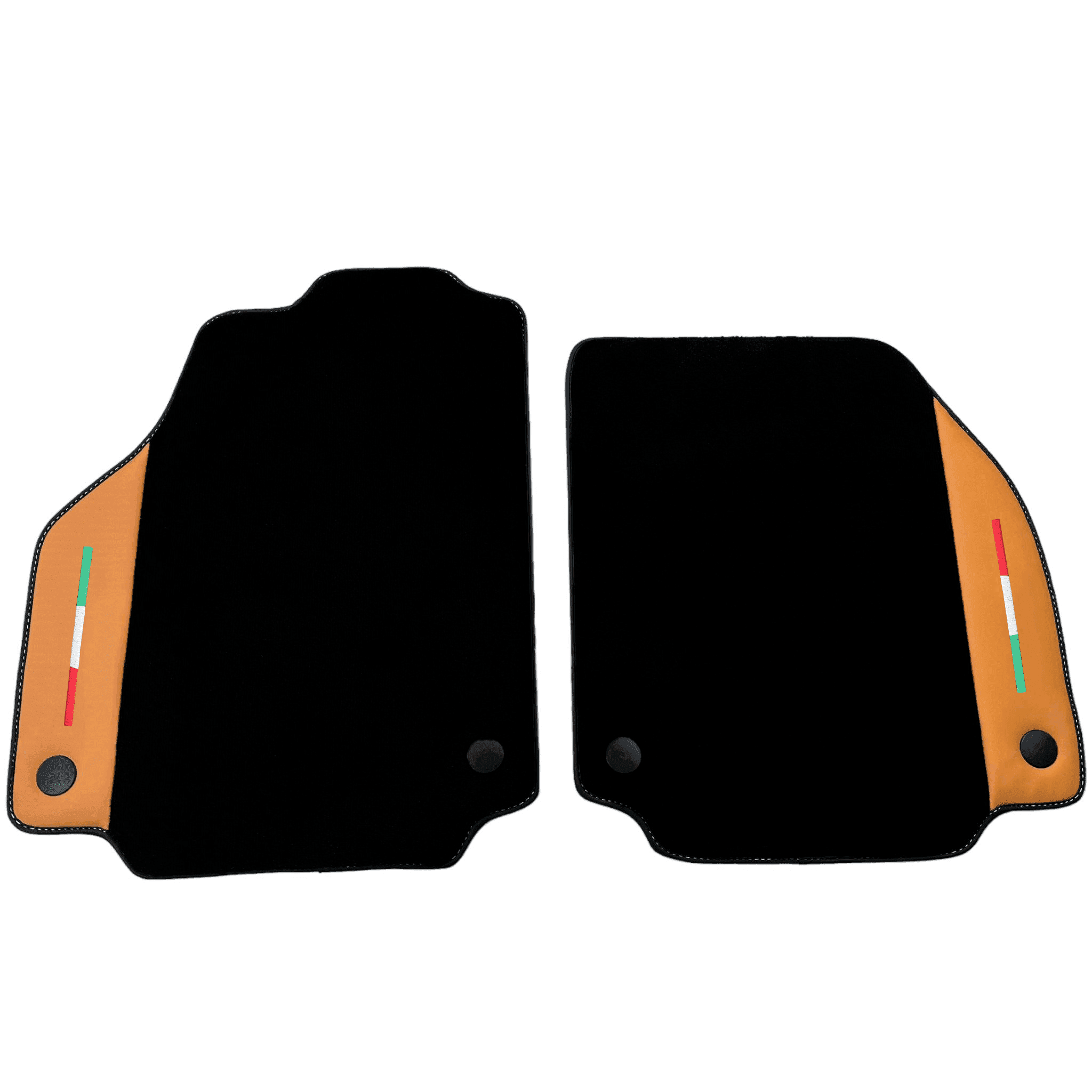 Black Floor Mats for Ferrari 458 Spider (2012-2015) with Beige Nappa Leather | Italian Edition - AutoWin