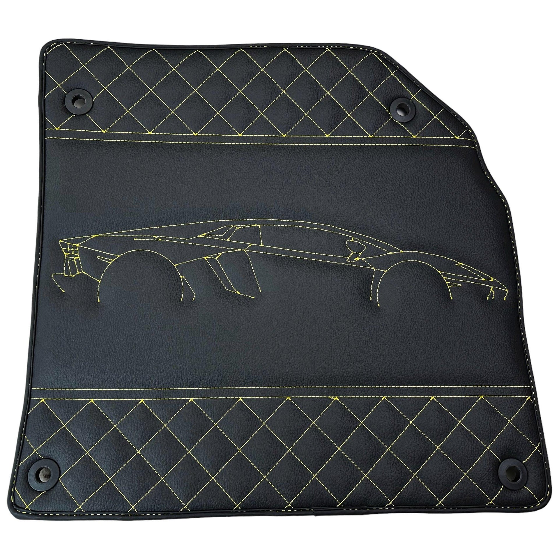 Leather Floor Mats for Lamborghini Aventador SV SVJ - AutoWin