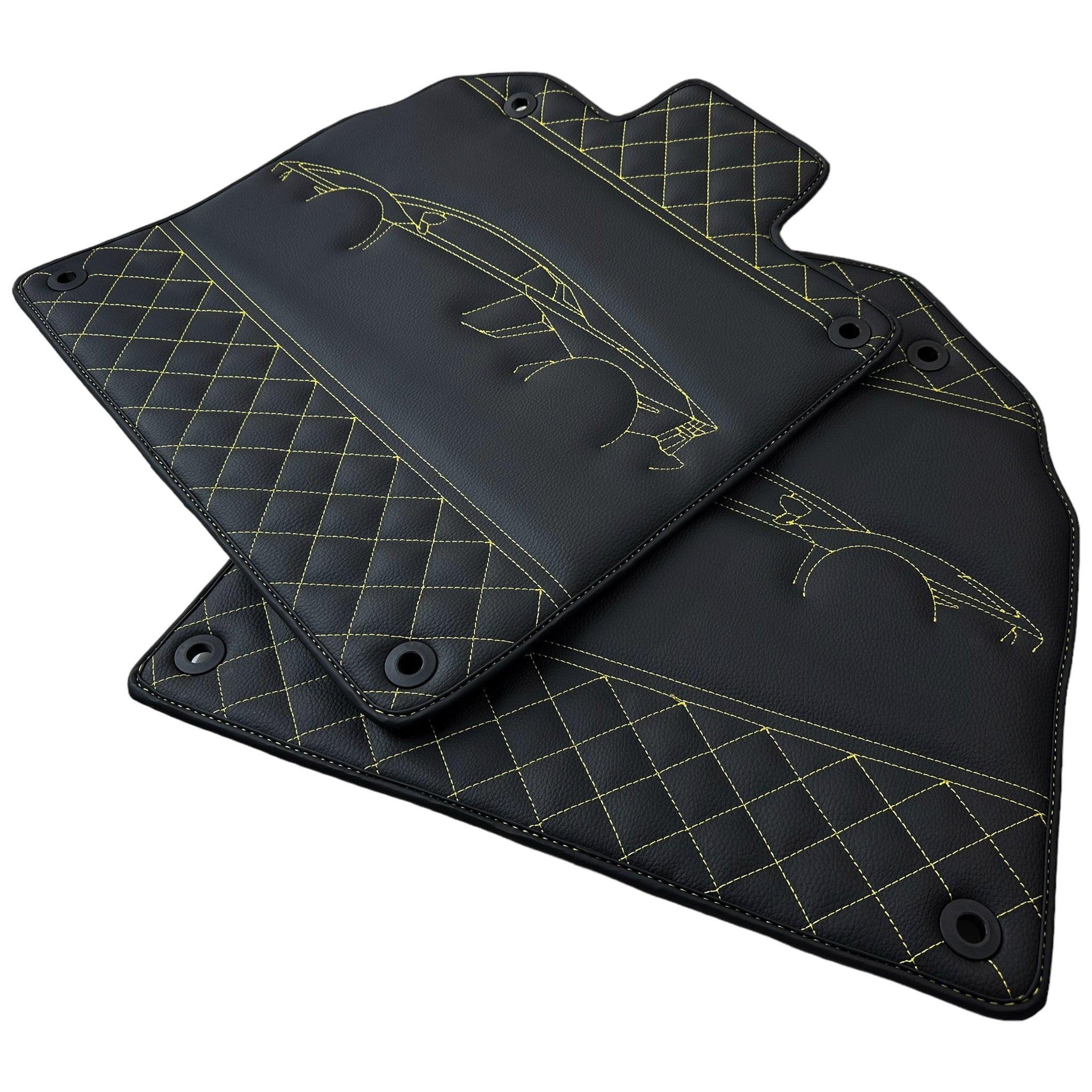 Leather Floor Mats for Lamborghini Aventador SV SVJ - AutoWin