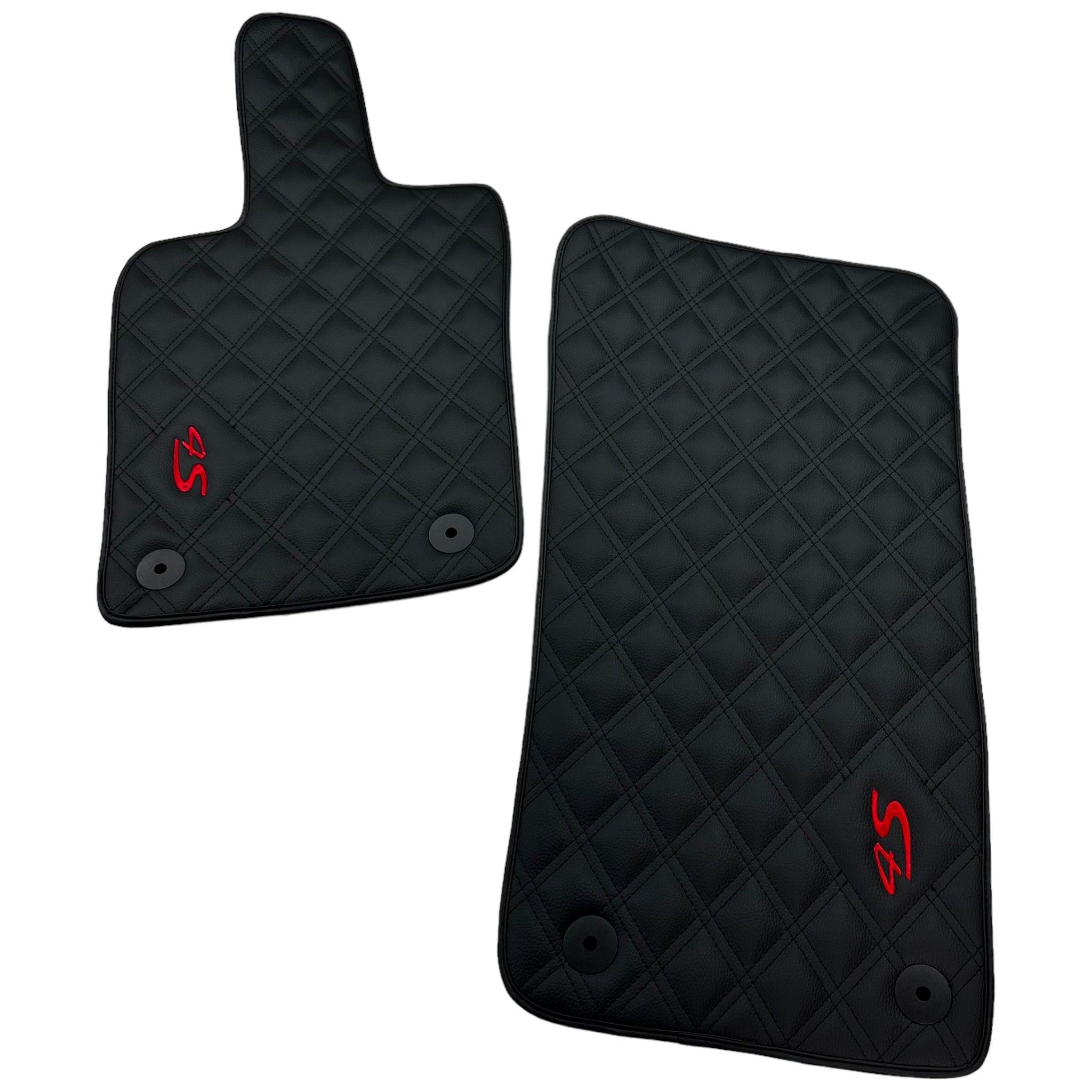 Leather Floor Mats For Porsche Panamera 4S 971 (2017-2023) - AutoWin