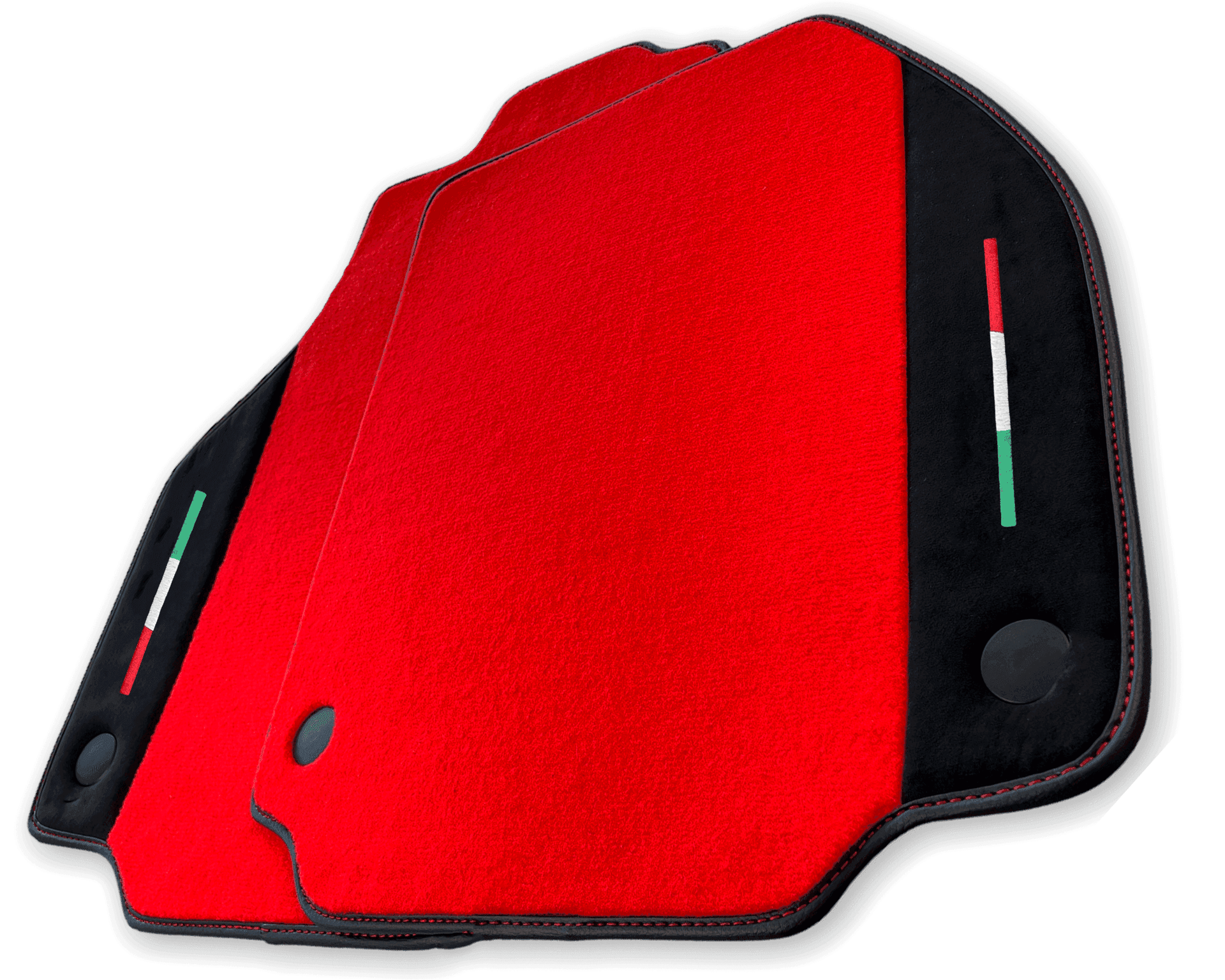 Floor Mats For Ferrari 458 Italia (2009-2015) Red Carpet And Alcantara Leather - AutoWin