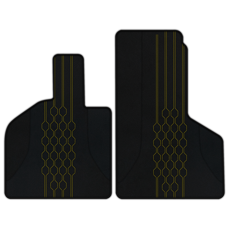 Customizable Leather Floor Mats with AW19 Pattern for Lamborghini Huracan STO (2021-2024)