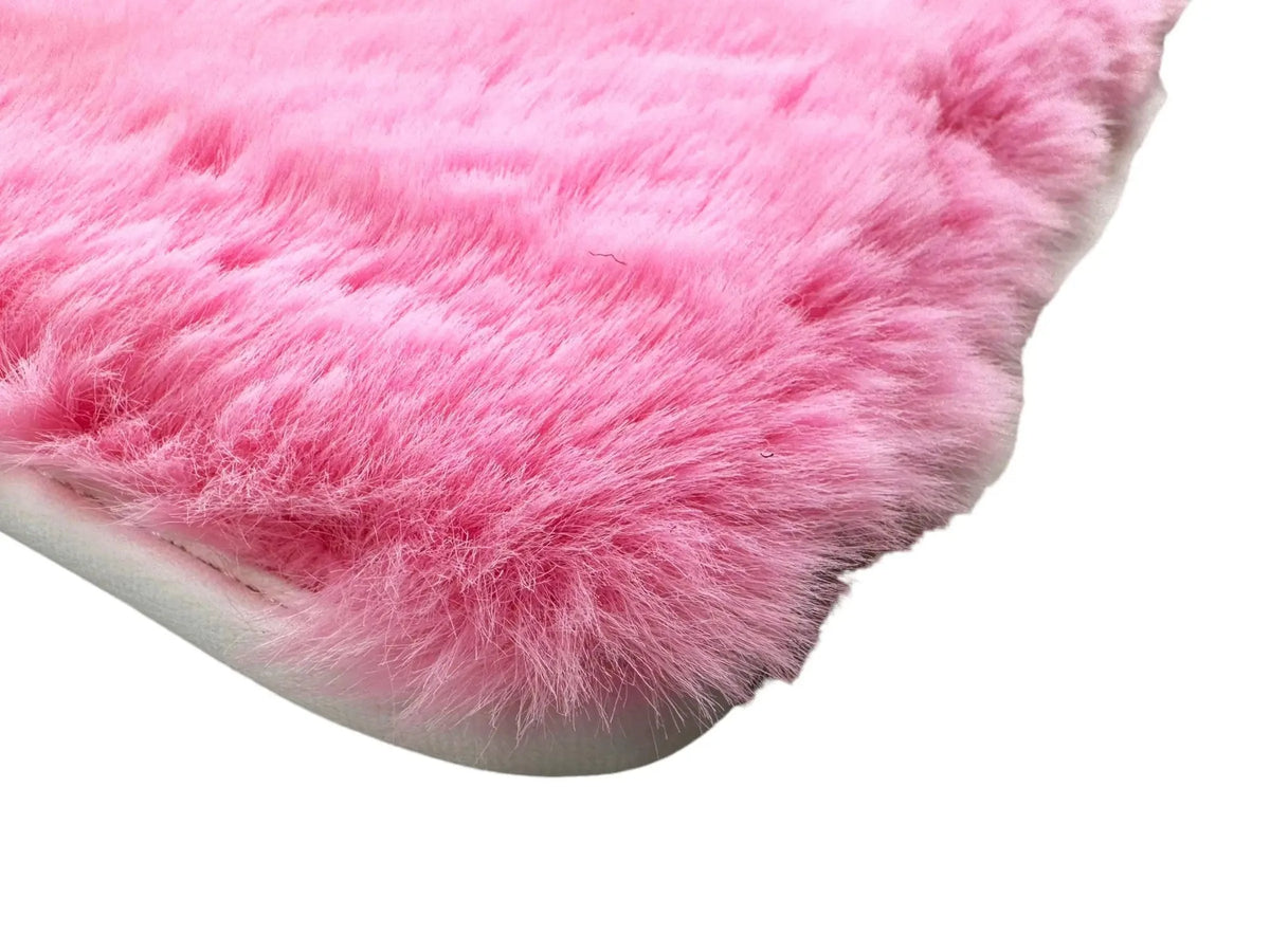 Pink Sheepskin Floor Mats For Rolls Royce Phantom VIII (2017-2024) ER56 Design Brand
