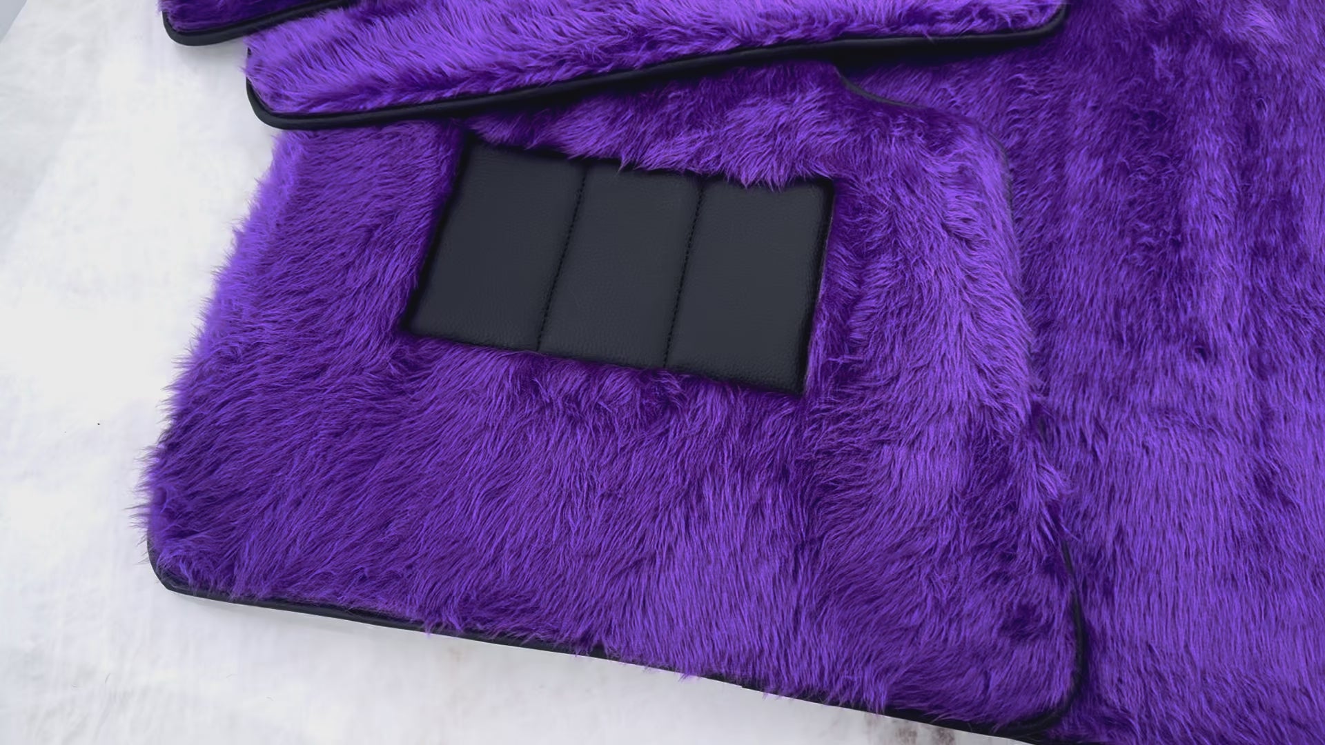 Violet Sheepskin Floor Mats for Rolls-Royce Wraith (2013-2023) - AutoWin